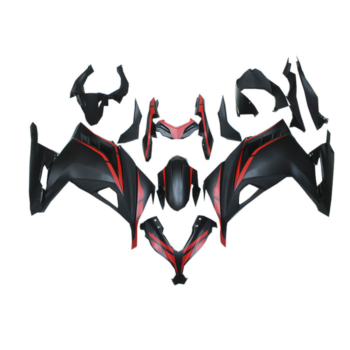 NT Aftermarket Injection ABS Plastic Fairing Fit for EX300 2013-2017 Black Red N016