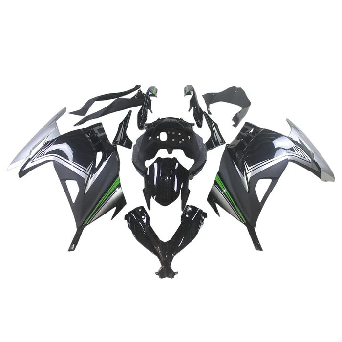 US STOCK NT Aftermarket Injection ABS Plastic Fairing Fit for EX300 2013-2017 Black Gray N091 Available in CA
