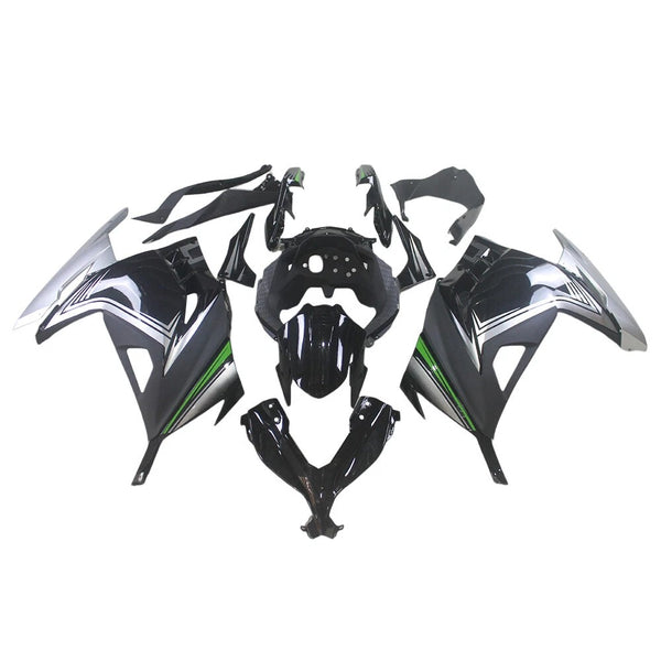 US STOCK NT Aftermarket Injection ABS Plastic Fairing Fit for EX300 2013-2017 Black Gray N091 Available in CA