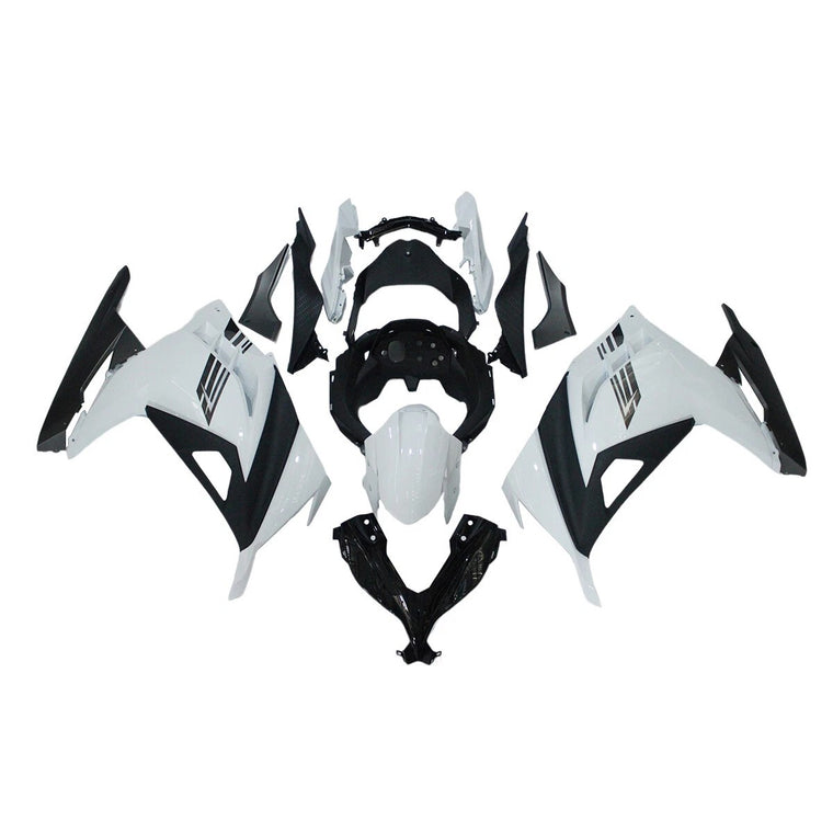 NT Fairing Fit for Kawasaki 2013-2017 EX300 N093- White Black | ABS Injection
