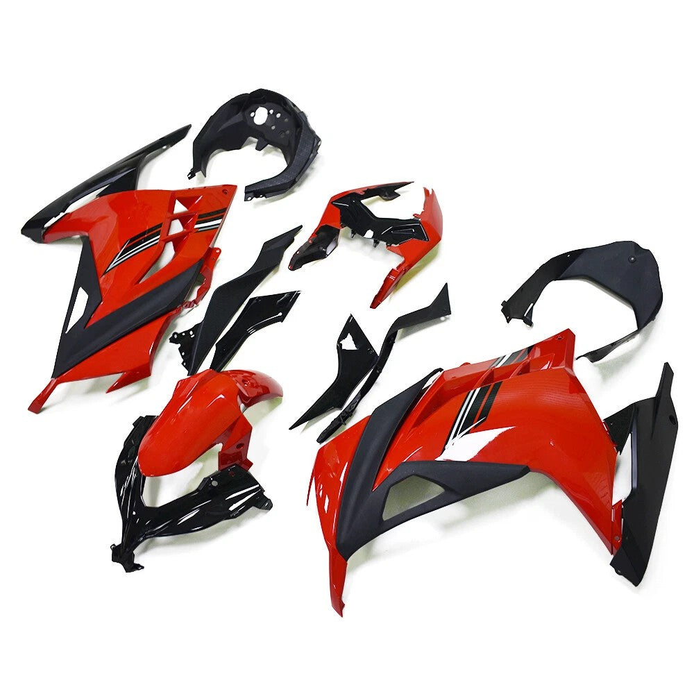 NT Fairing Fit for Kawasaki 2013-2017 EX300 N094- Red Black | ABS Injection