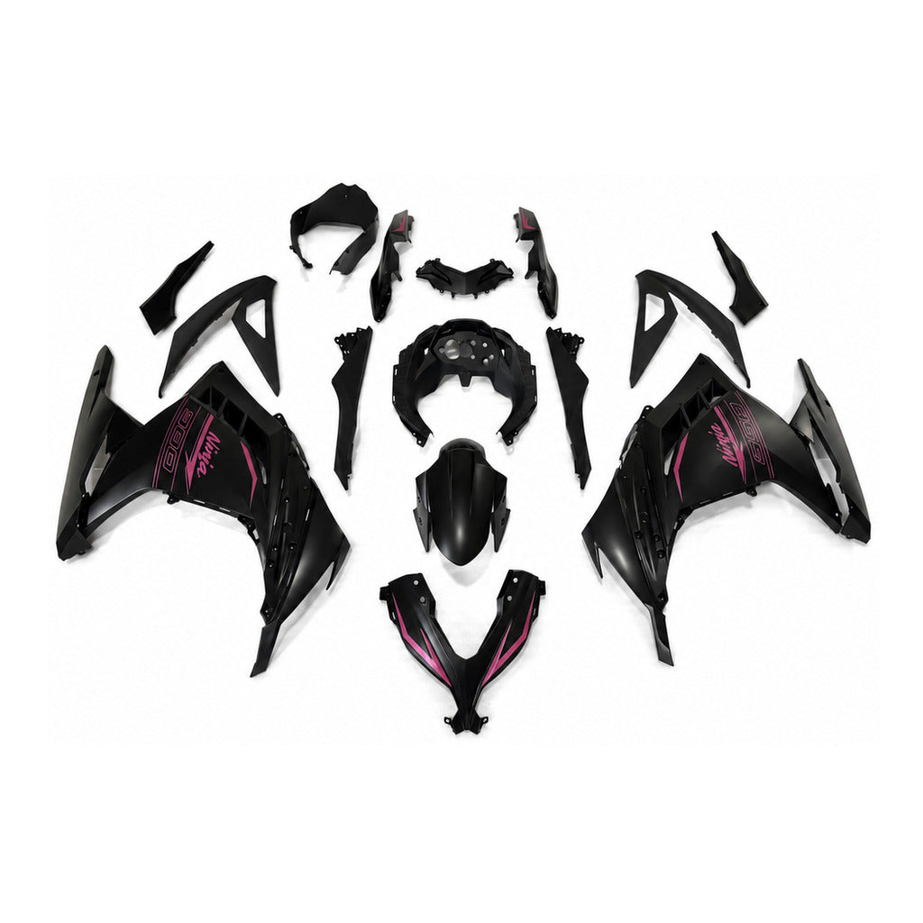 NT Fairing Fit for Kawasaki 2013-2017 EX300 N114- Burgundy Black | ABS Injection - 1