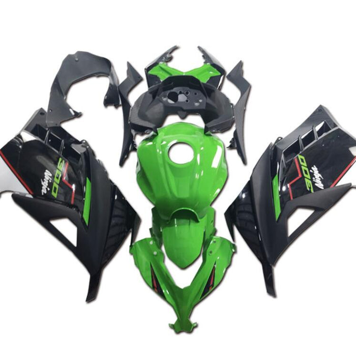NT Aftermarket Injection ABS Plastic Fairing Fit for EX300 2013-2017 Green Black White U029