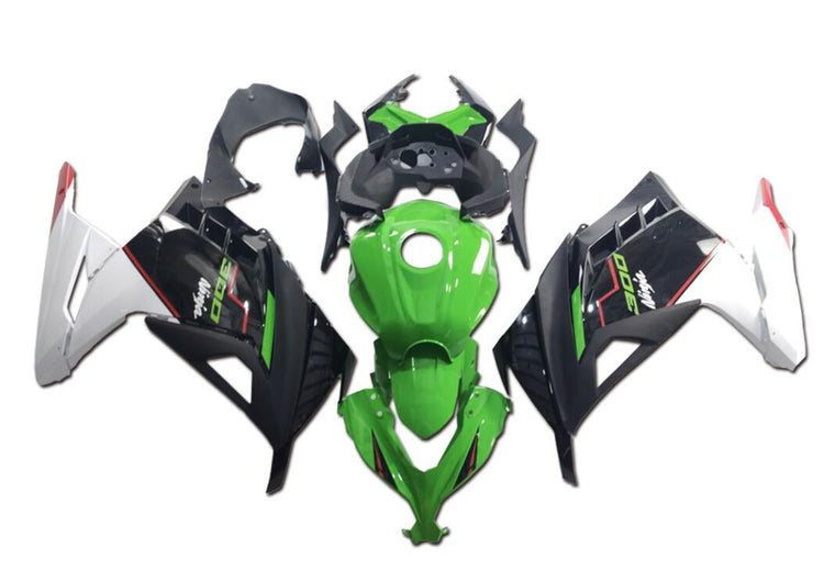 NT Fairing Fit for Kawasaki 2013-2017 EX300 U029- Green Black White | ABS Injection, US Stock
