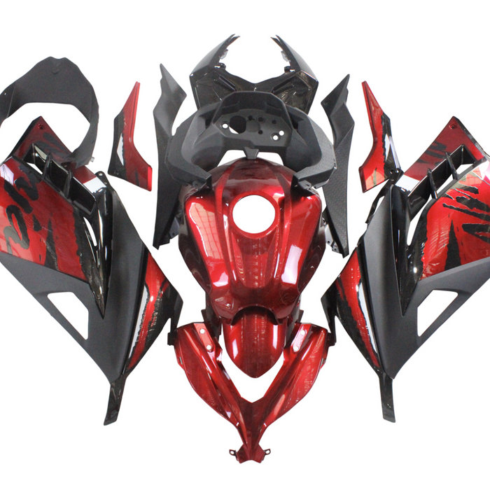 NT Aftermarket Injection ABS Plastic Fairing Fit for EX300 2013-2017 Red Black T039