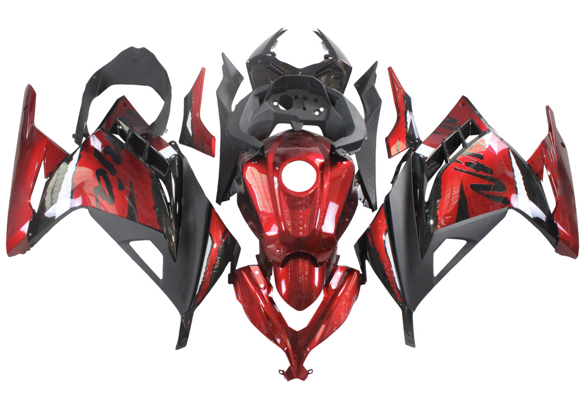 NT Fairing Fit for Kawasaki 2013-2017 EX300 T039- Red Black | ABS Injection