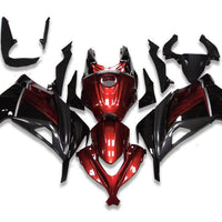 NT Aftermarket Injection ABS Plastic Fairing Fit for EX300 2013-2017 Red Black T035