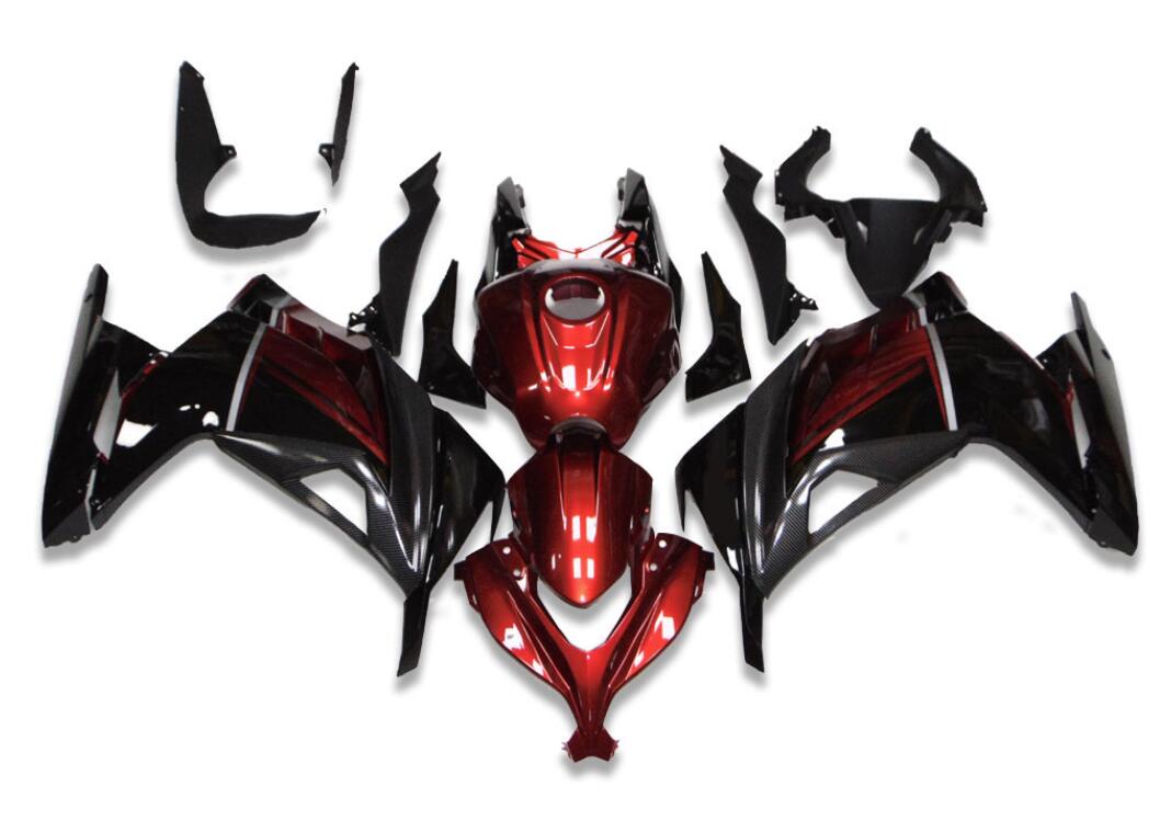 NT Fairing Fit for Kawasaki 2013-2017 EX300 T035- Red Black | ABS Injection