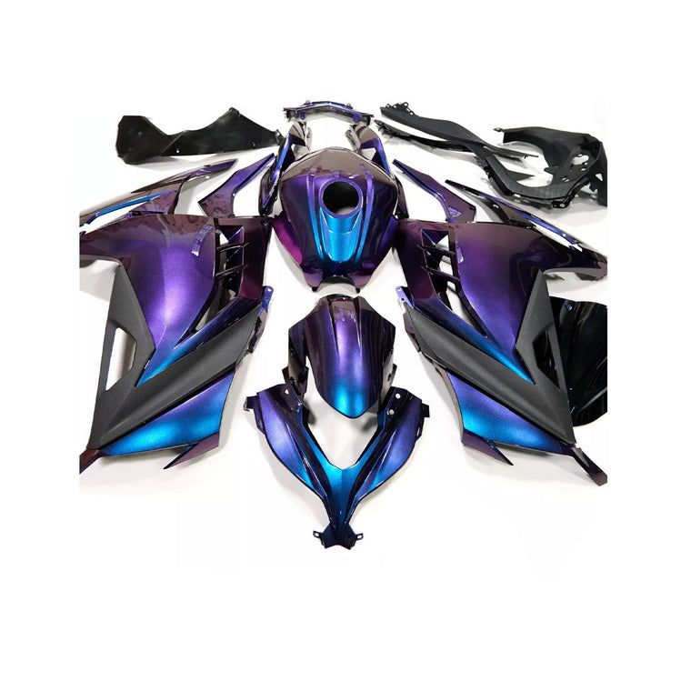 NT Fairing Fit for Kawasaki 2013-2017 EX300 T075- Blue Purple Chameleon | ABS Injection, US Stock