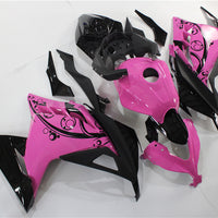 NT Aftermarket Injection ABS Plastic Fairing Fit for EX300 2013-2017 Black Pink T030
