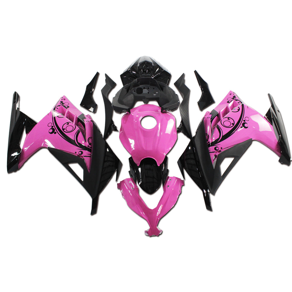 NT Fairing Fit for Kawasaki 2013-2017 EX300 T030- Black Pink | ABS Injection