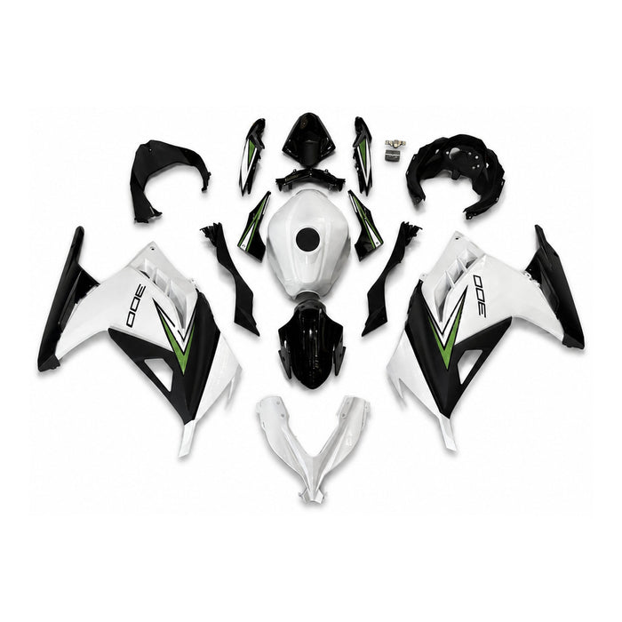 NT Injection Mold New Kit Chameleon White Black ABS Fairing Fit for Kawasaki Ninja EX300 2013-2017 N103