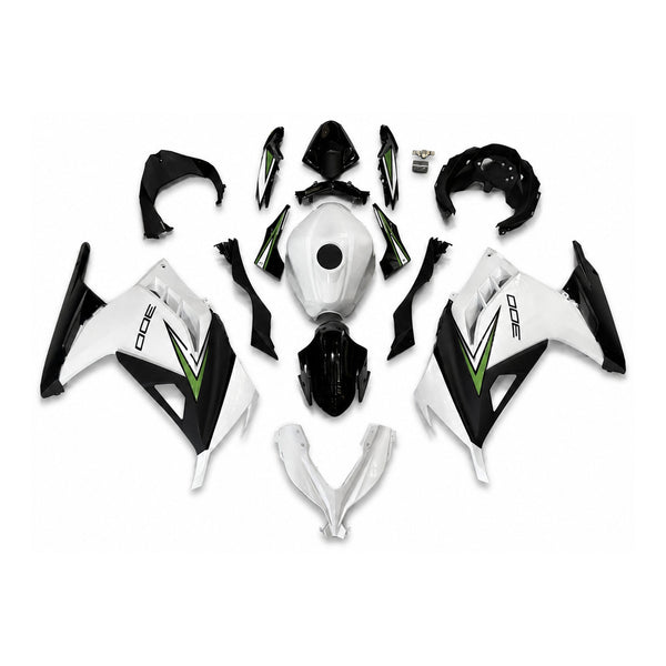 NT Injection Mold New Kit Chameleon White Black ABS Fairing Fit for Kawasaki Ninja EX300 2013-2017 N103