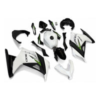 US STOCK NT Injection Mold New Kit White Green Black ABS Fairing Fit for Kawasaki 2013-2017 EX300 N104 Available in CA
