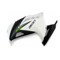 US STOCK NT Injection Mold New Kit White Green Black ABS Fairing Fit for Kawasaki 2013-2017 EX300 N104 Available in CA