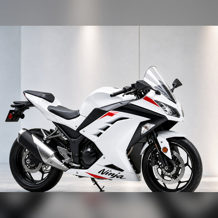 NT Fairing Fit for Kawasaki 2013-2017 EX300 N105- White Black Red | ABS Injection, US Stock