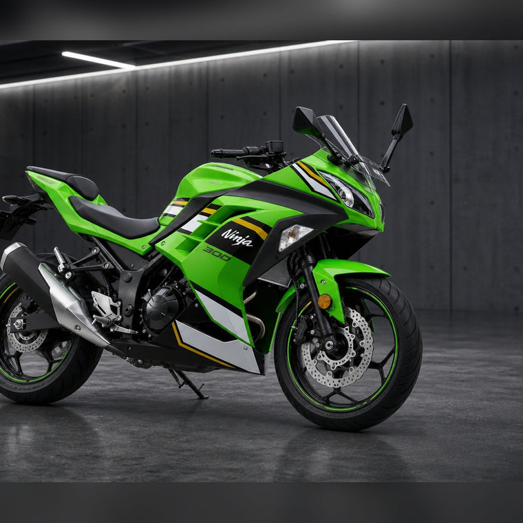NT Fairing Fit for Kawasaki 2013-2017 EX300 N107- Green Black White | ABS Injection, US Stock