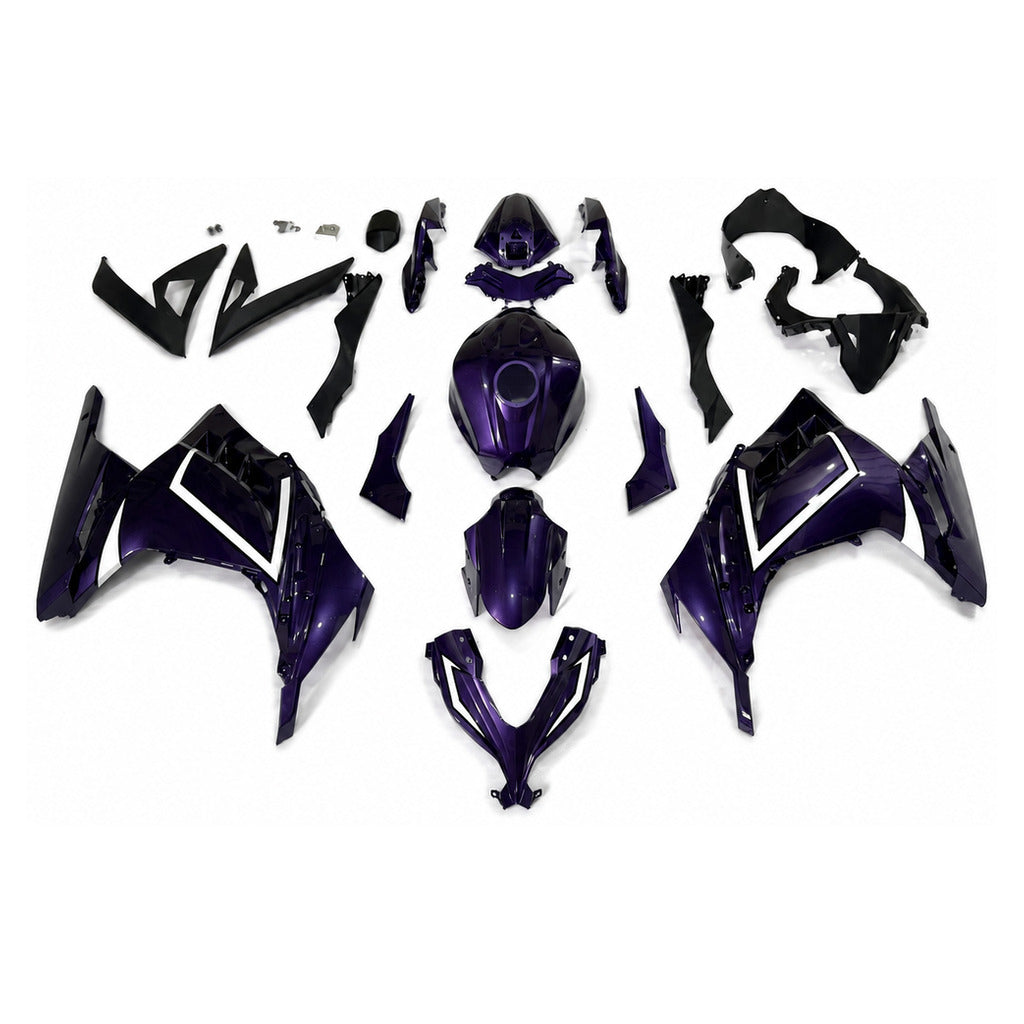 NT Fairing Fit for Kawasaki 2013-2017 EX300 T110- Purple Black | ABS Injection - 1