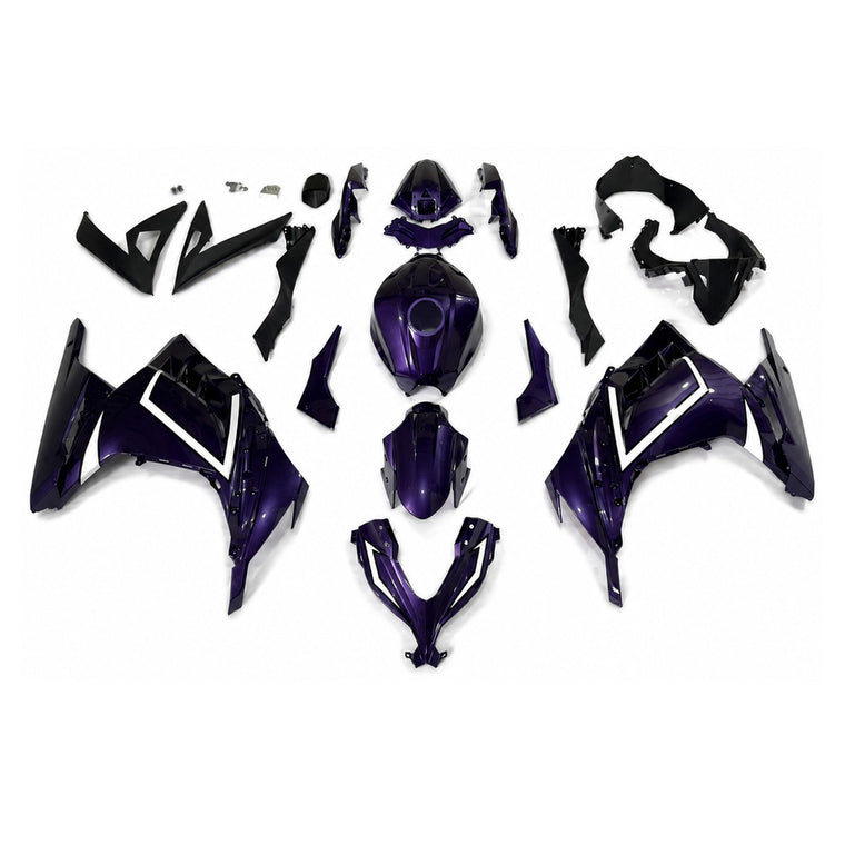 NT Fairing Fit for Kawasaki 2013-2017 EX300 T110- Purple Black | ABS Injection