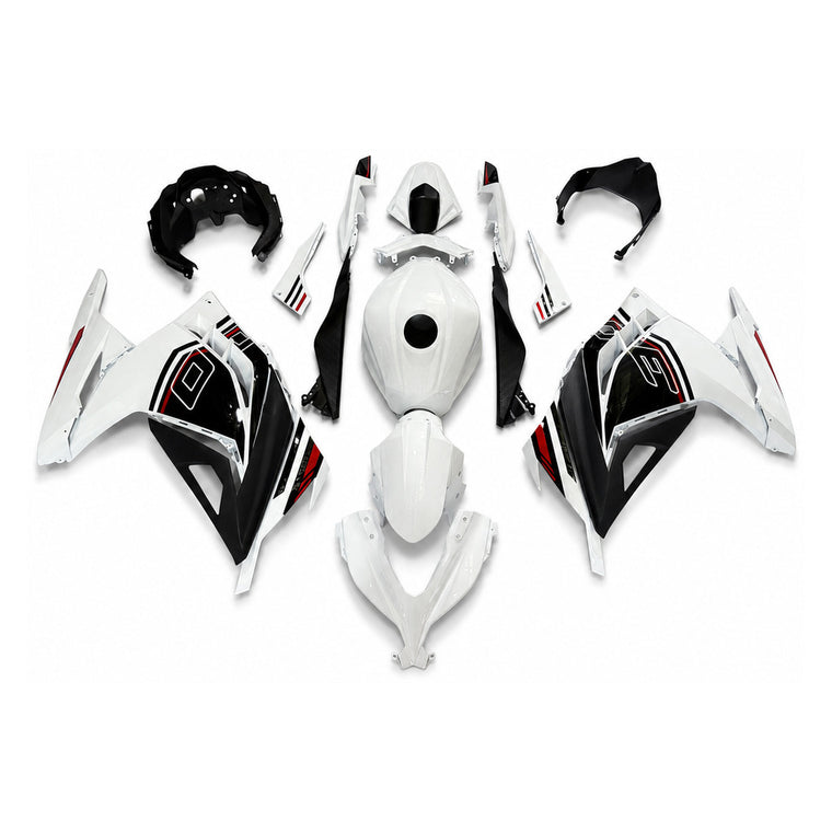 NT Fairing Fit for Kawasaki 2013-2017 EX300 T113- White Black Burgundy | ABS Injection