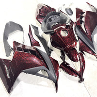 NT Aftermarket Injection ABS Plastic Fairing Fit for EX300 2013-2017 Red Forged Carbon Fiber Look S06