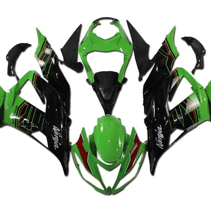 NT Aftermarket Injection ABS Plastic Fairing Fit for ZX6R 636 2013-2018 Green Black N044