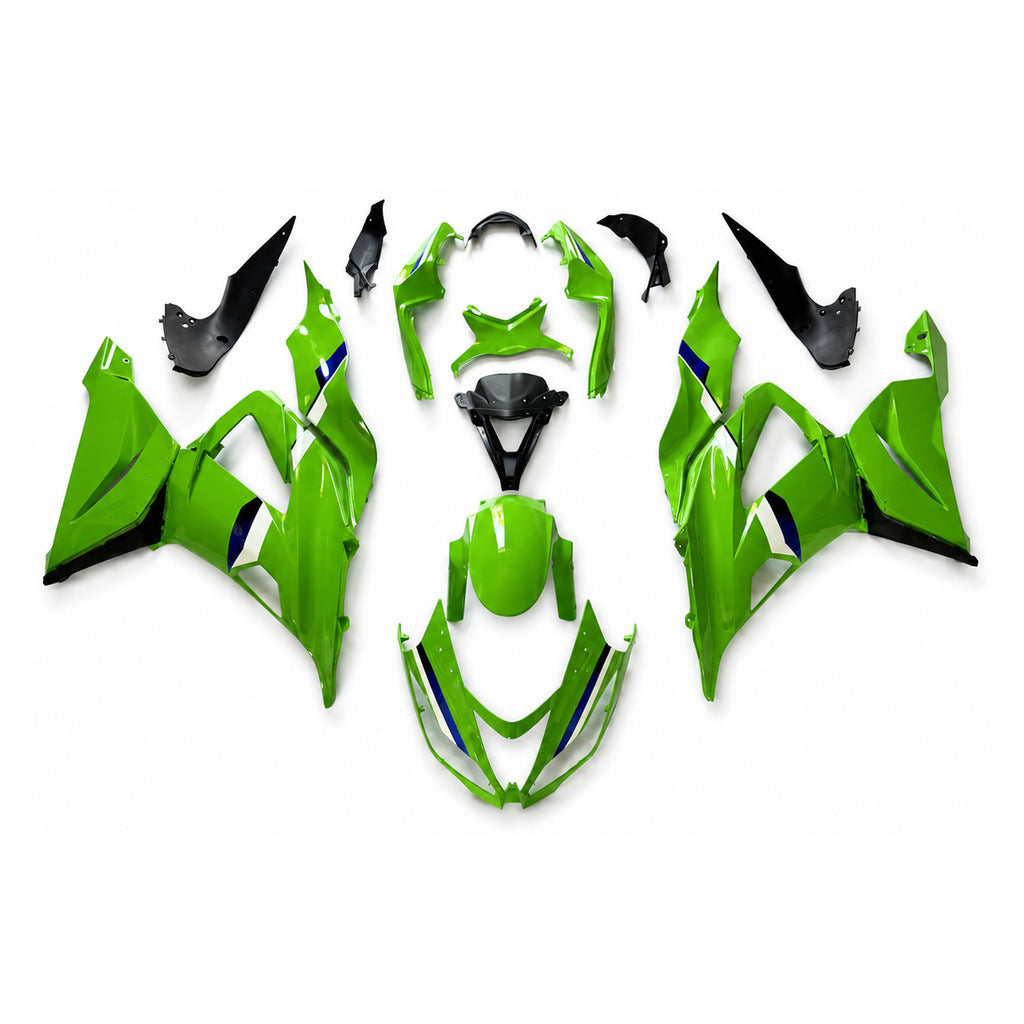 NT Fairing Fit for Kawasaki 2013-2018 ZX-6R N088- Green Black | ABS Injection - 1
