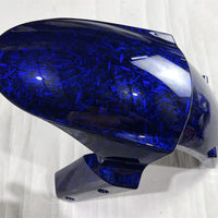 NT Aftermarket Injection ABS Plastic Fairing Fit for ZX6R 636 2013-2018 Blue Forged Carbon Fiber Look with Tank Cover U04