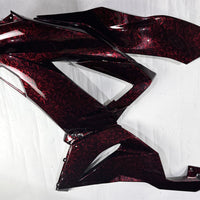NT Aftermarket Injection ABS Plastic Fairing Fit for ZX6R 636 2013-2018 Red Forged Carbon Fiber Look with Tank Cover U06