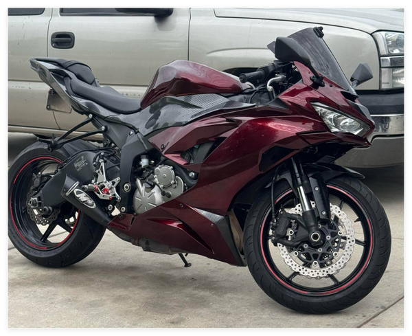 NT Aftermarket Injection ABS Plastic Fairing Fit for ZX6R 636 2013-2018 Candy Red T0001
