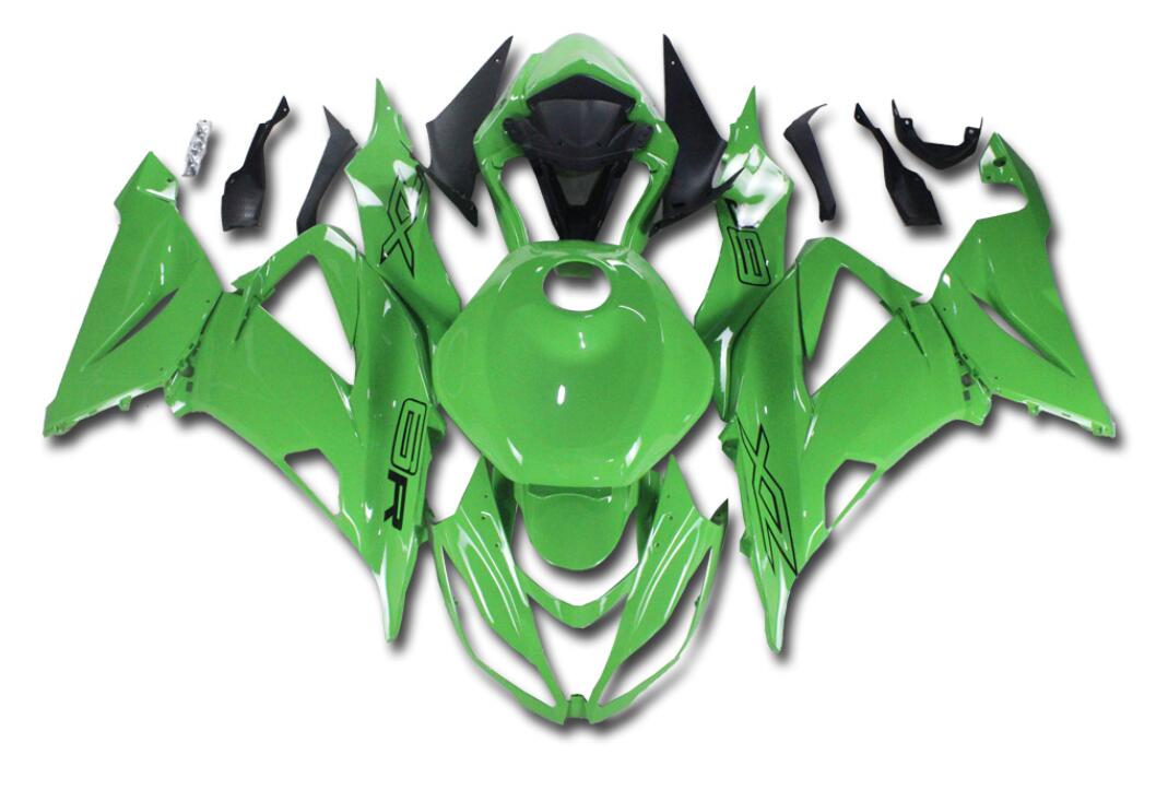 NT Fairing Fit for Kawasaki 2013-2018 ZX-6R T048- Green Black | ABS Injection