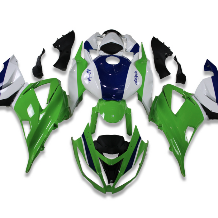 NT Aftermarket Injection ABS Plastic Fairing Fit for ZX6R 636 2013-2018 Green White Blue T049