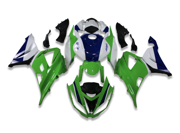 NT Aftermarket Injection ABS Plastic Fairing Fit for ZX6R 636 2013-2018 Green White Blue T049