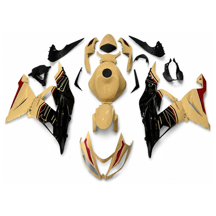 NT Aftermarket Injection ABS Plastic Fairing Fit for  Kawasaki Ninja ZX6R 636 2013-2018 Desert tan N075