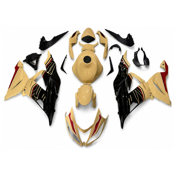 NT Aftermarket Injection ABS Plastic Fairing Fit for  Kawasaki Ninja ZX6R 636 2013-2018 Desert tan N075