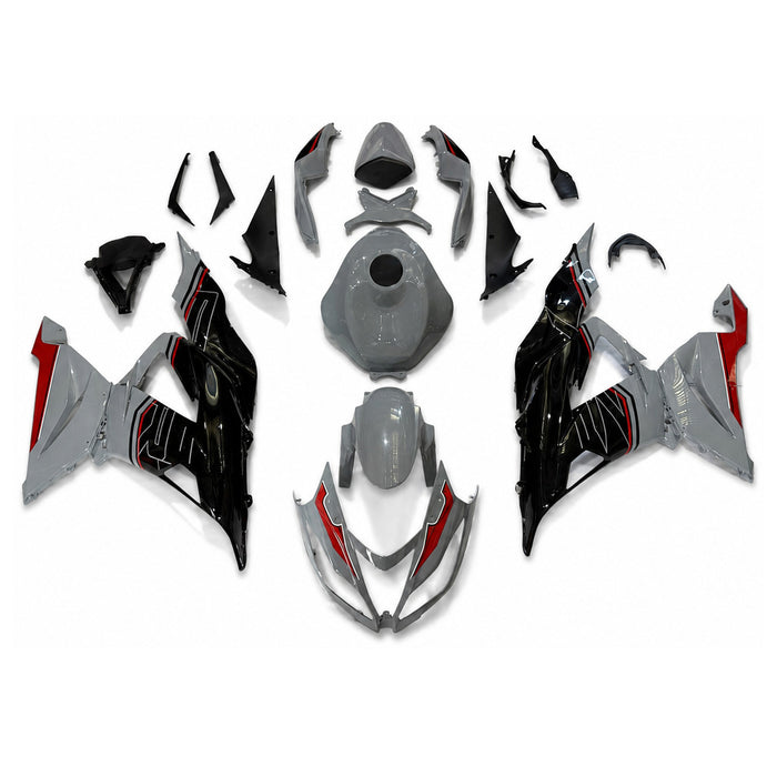 NT Aftermarket Injection ABS Plastic Fairing Fit for  Kawasaki Ninja ZX6R 636 2013-2018 Nardo Gray Black N076