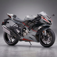 US STOCK NT Aftermarket Injection ABS Plastic Fairing Fit for Kawasaki Ninja ZX6R 636 2013-2018 Nardo Gray Black N076 Available in CA
