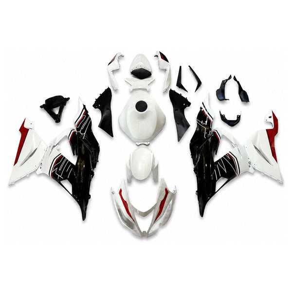 NT Aftermarket Injection ABS Plastic Fairing Fit for  Kawasaki Ninja ZX6R 636 2013-2018 White Black N077