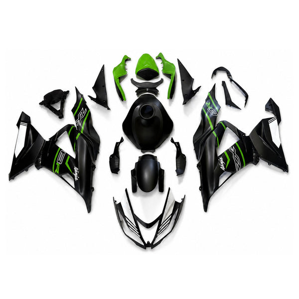 NT Aftermarket Injection ABS Plastic Fairing Fit for  Kawasaki Ninja ZX6R 636 2013-2018 Matte Black Green N079