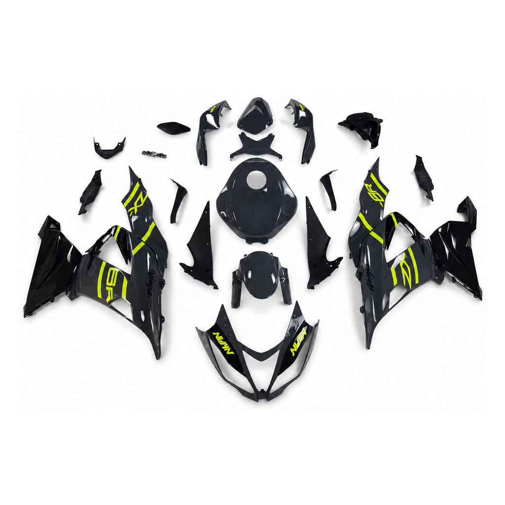 NT Fairing Fit for Kawasaki 2013-2018 ZX-6R N080- Blue Olive Green Black | ABS Injection - 1