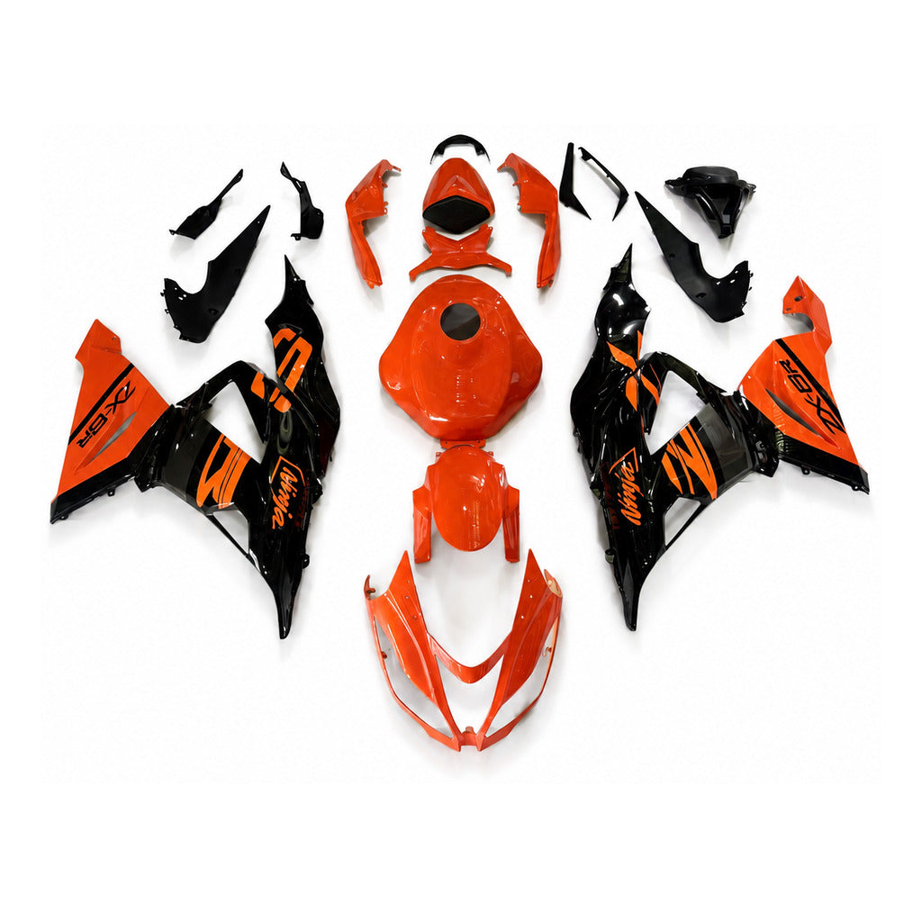 NT Fairing Fit for Kawasaki 2013-2018 ZX-6R N086- Red Gold Black | ABS Injection - 1