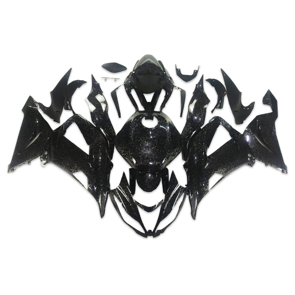 NT Aftermarket Injection ABS Plastic Fairing Fit for ZX6R 636 2013-2018 Forged Carbon Fiber Look with Tank Cover U02