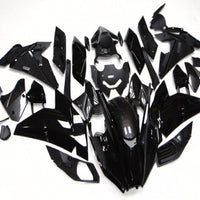 NT Aftermarket Injection ABS Plastic Fairing Fit for Ninja H2 2015-2022 Black with Carbon Fiber Look N002