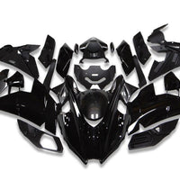 NT Aftermarket Injection ABS Plastic Fairing Fit for Ninja H2 2015-2022 Black with Carbon Fiber Look N002