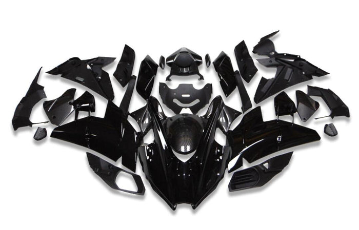 NT Aftermarket Injection ABS Plastic Fairing Fit for Ninja H2 2015-2022 Black with Carbon Fiber Look N002
