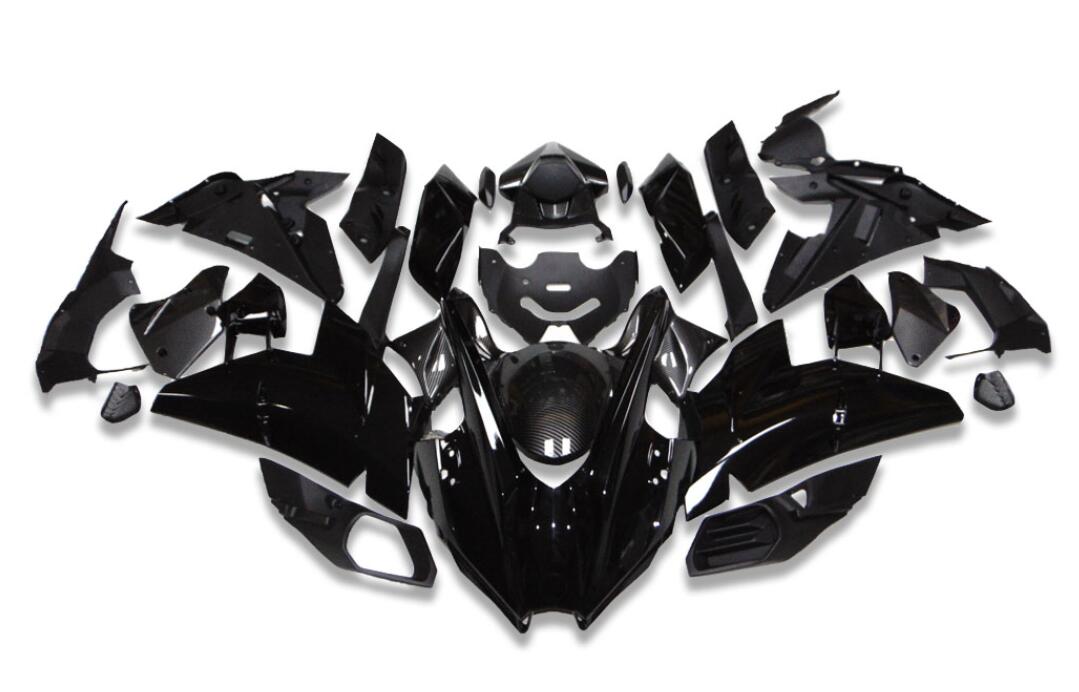 NT Aftermarket Injection ABS Plastic Fairing Fit for Ninja H2 2015-2022 Black with Carbon Fiber Look N002