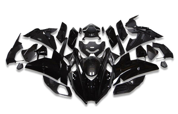 NT Aftermarket Injection ABS Plastic Fairing Fit for Ninja H2 2015-2022 Black with Carbon Fiber Look N002