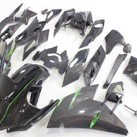 NT Aftermarket Injection ABS Plastic Fairing Fit for Ninja H2 2015-2022 Green with Carbon Fiber Look N015