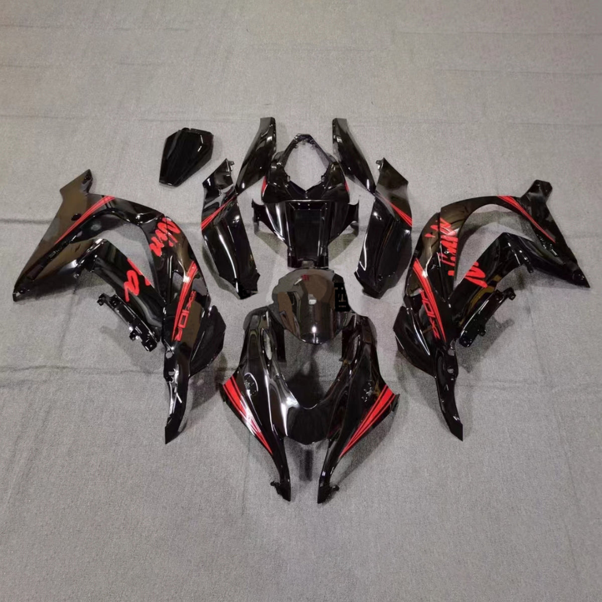 NT Fairing Fit for Kawasaki 2016-2020 ZX-10R N026- Red Black | ABS Injection