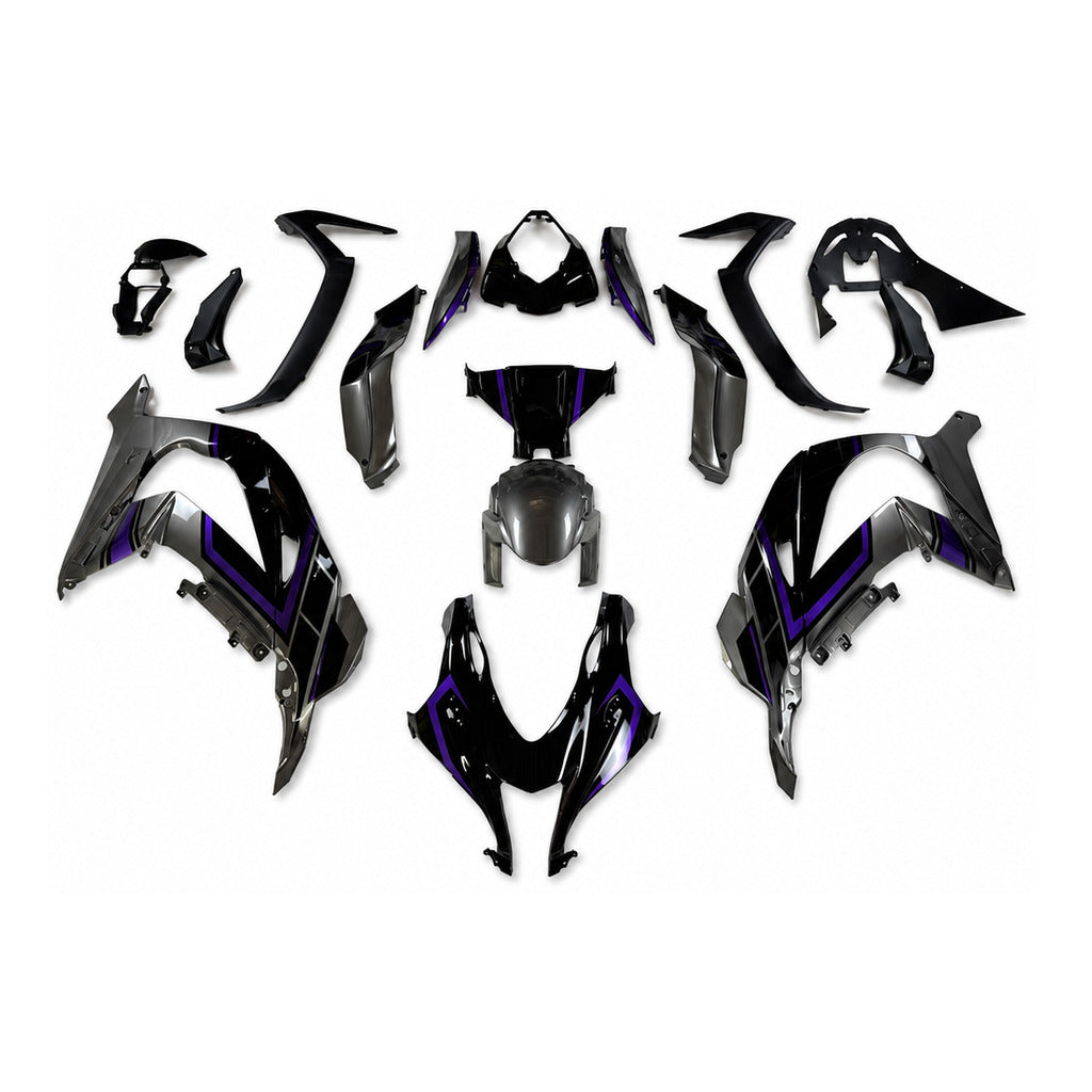 NT Fairing Fit for Kawasaki 2016-2020 ZX-10R N075- Purple Black | ABS Injection - 1